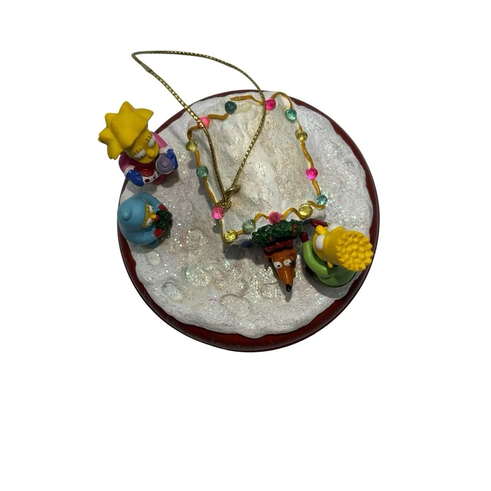 2004 Simpsons Bradford Christmas Ornament Illuminated 